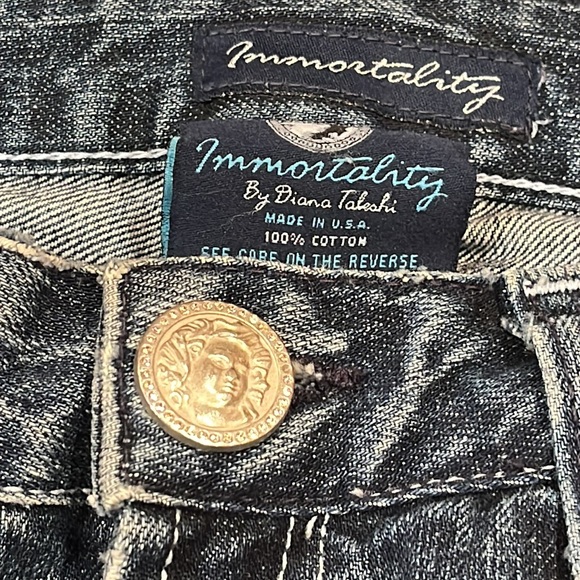 IMMORALITY JEANS Size 27 not worn much. Good shape. Color is still vibrant. - Picture 3 of 15